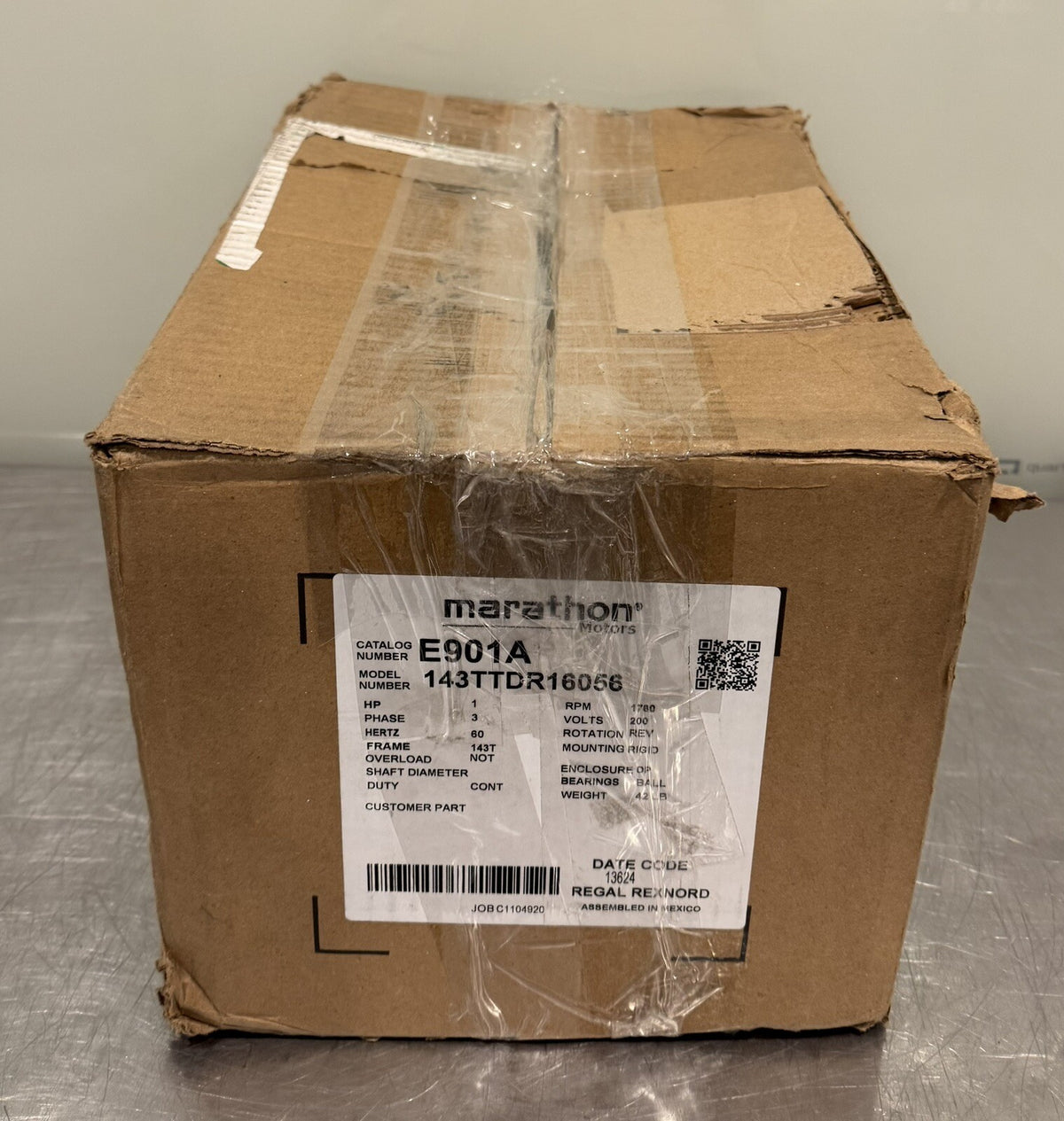 Marathon E901A Motor 1HP 3PH 200V 1760 RPM 143TTDR16056 NEW IN BOX! SHIPS FREE!
