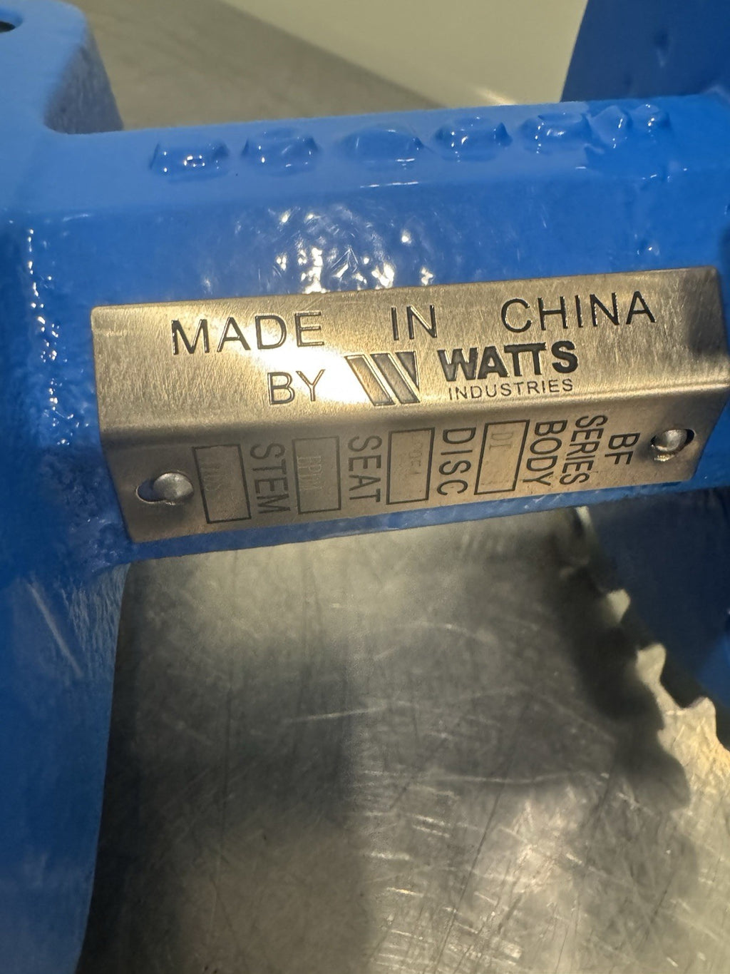 Watts Butterfly Valve 8" BF Series 316 Stem EPDM C954 Disc DI Body NEW!