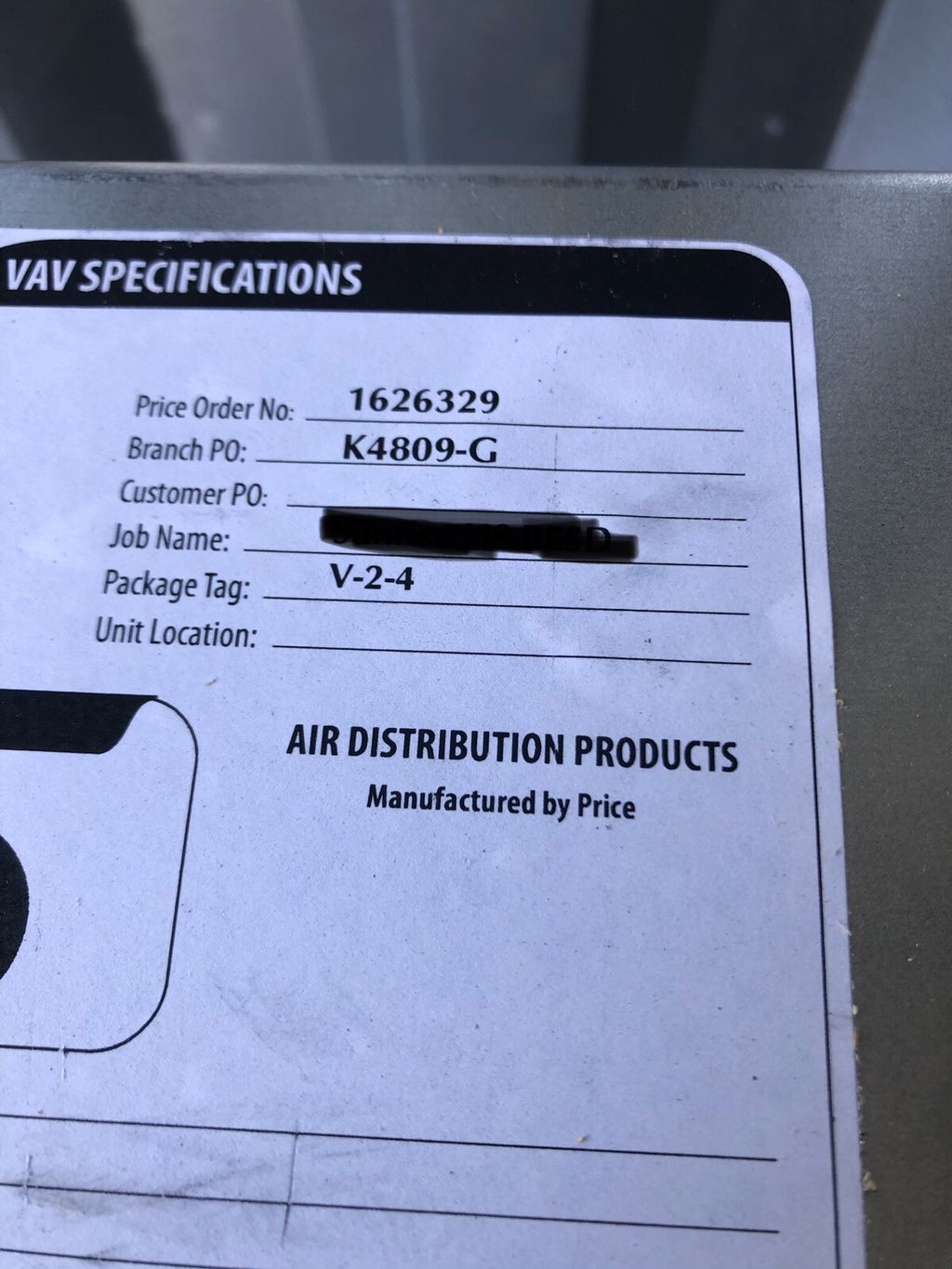Price SDV5 10” Single Duct Terminal Unit SDV5-003 870 CFM NEW!! FREE SHIPPING!!!