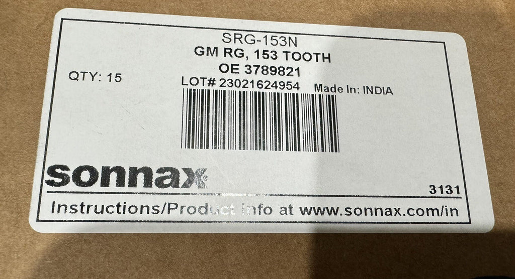 Sonnax SRG-153N Flywheel Flexplate Ring Gear Part 153 Teeth 3789821 NEW!