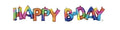 (1) Happy Birthday Rainbow Balloon Anagram 39182 NEW! FREE SHIPPING!