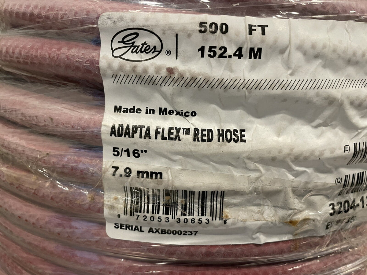 Gates 32041316 Adapta Flex Red Hose 5/16” 500’ Roll NEW! FREE SHIPPING!