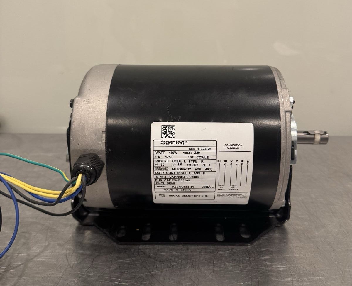 Genteq K56AC66F41 Spaceman Motor W/ Capacitors 450W 220V 1750 RPM NEW SHIPS FREE