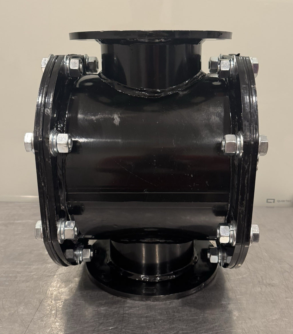 2010-23021-N 3-Way Flanged Rotary Valve 6" NEW! FREE SHIPPING!