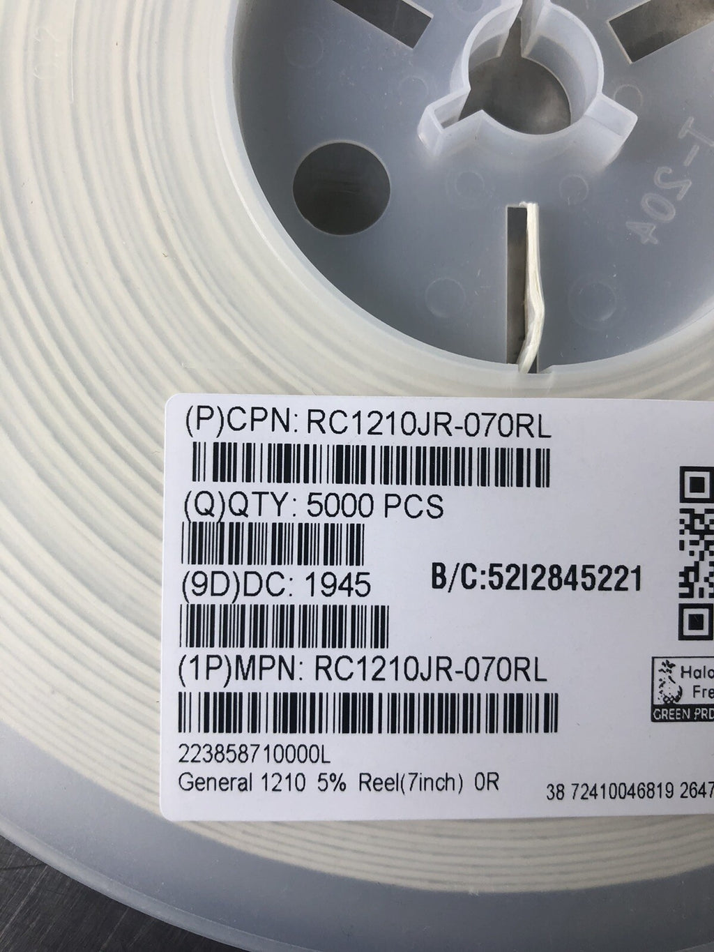 RC1210JR-070RL Yageo 1210 0.5W 0 Ohm Jumper Surface Mount Film Chip Resistor NEW