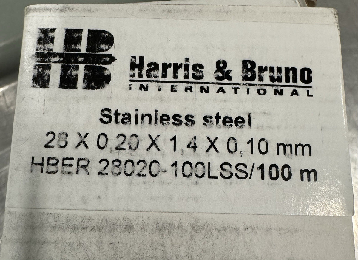 Harris & Bruno C4188 Lamella Doctor Blade SS HBER 28020-100LSS/100 NEW!