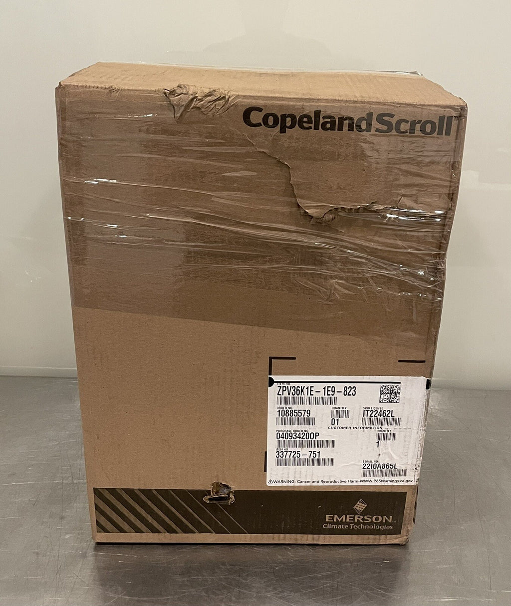 Emerson ZPV36K1E-1E9-823 Copeland Scroll Compressor NEW IN BOX! FREE SHIPPING!