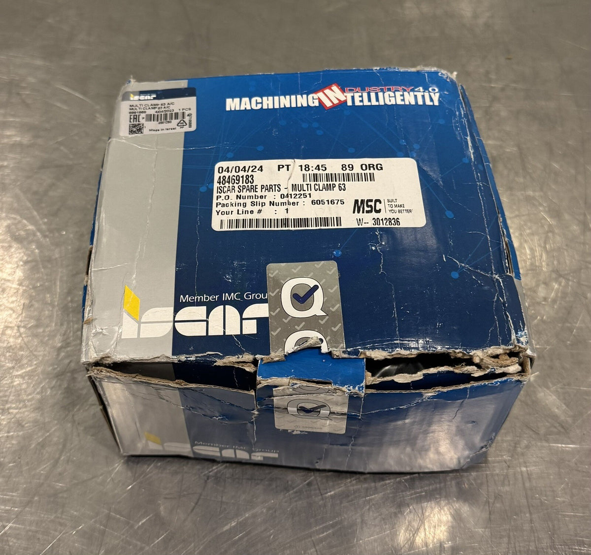 Iscar 4561260 Multi Clamp 63 A/C Tool Holder 48469183 NEW! FREE SHIPPING!