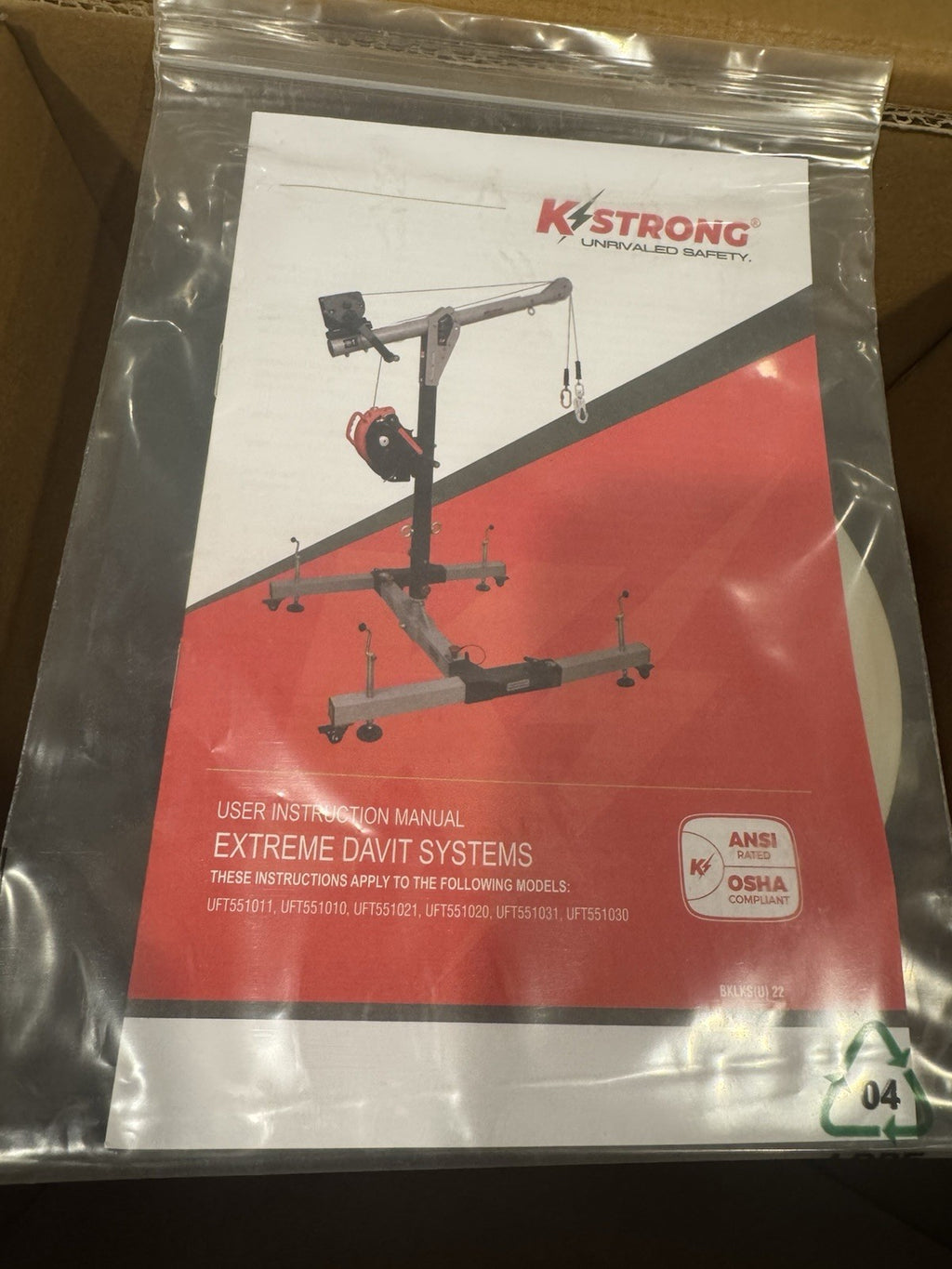 K-Strong UFT555101 Megadavit Floor Mount Column Receiver NEW IN BOX! SHIPS FREE!