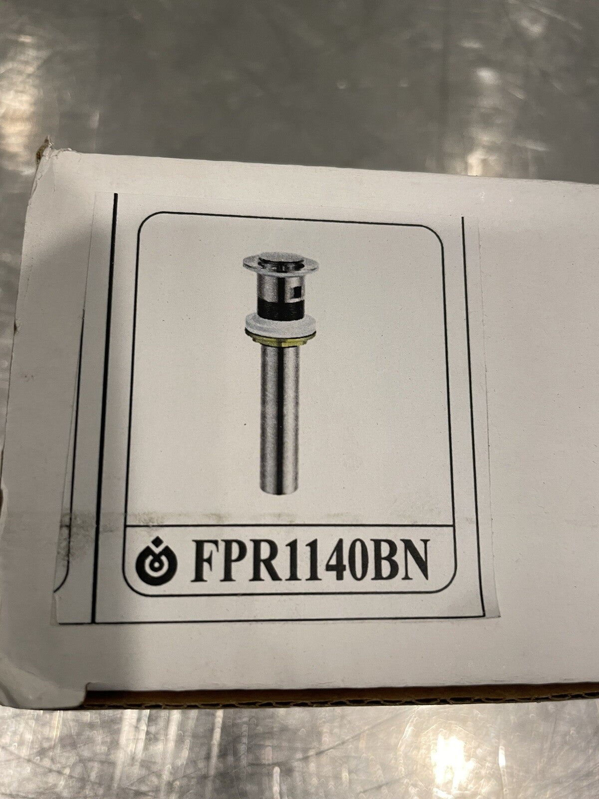 Fresca FPR1140BN Pop Up Drain W/ Overflow Brushed Nickel NEW! FREE SHIPPING!