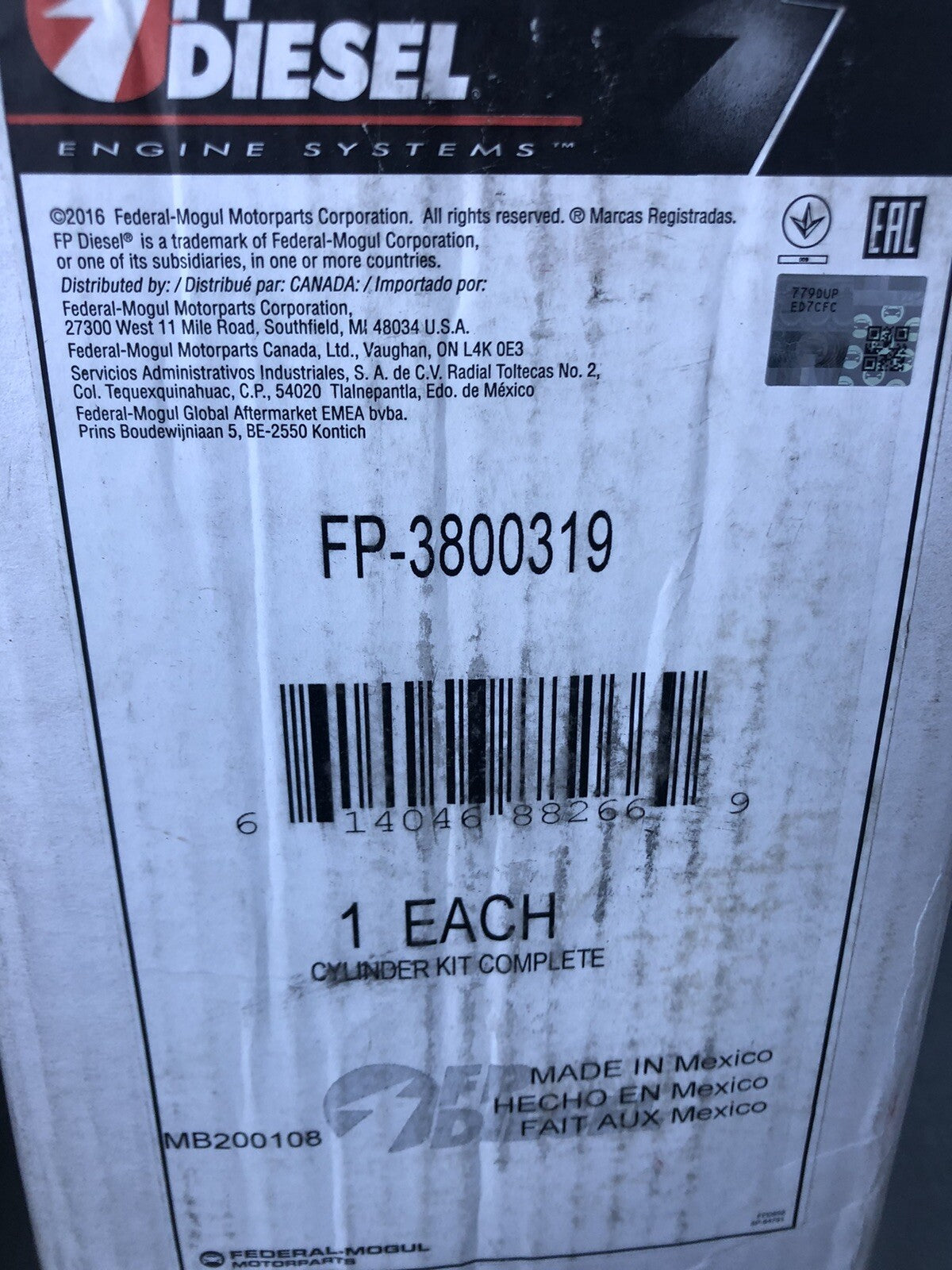 FP Diesel FP-3800319 8.3L C-Series ISC Cylinder Kit 3800319 NEW!!