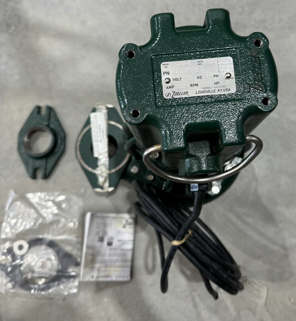 Zoeller 4282-0002 Sewage Pump Waste-Mate 115V 0.5HP N4282-B NEW! FREE SHIPPING!