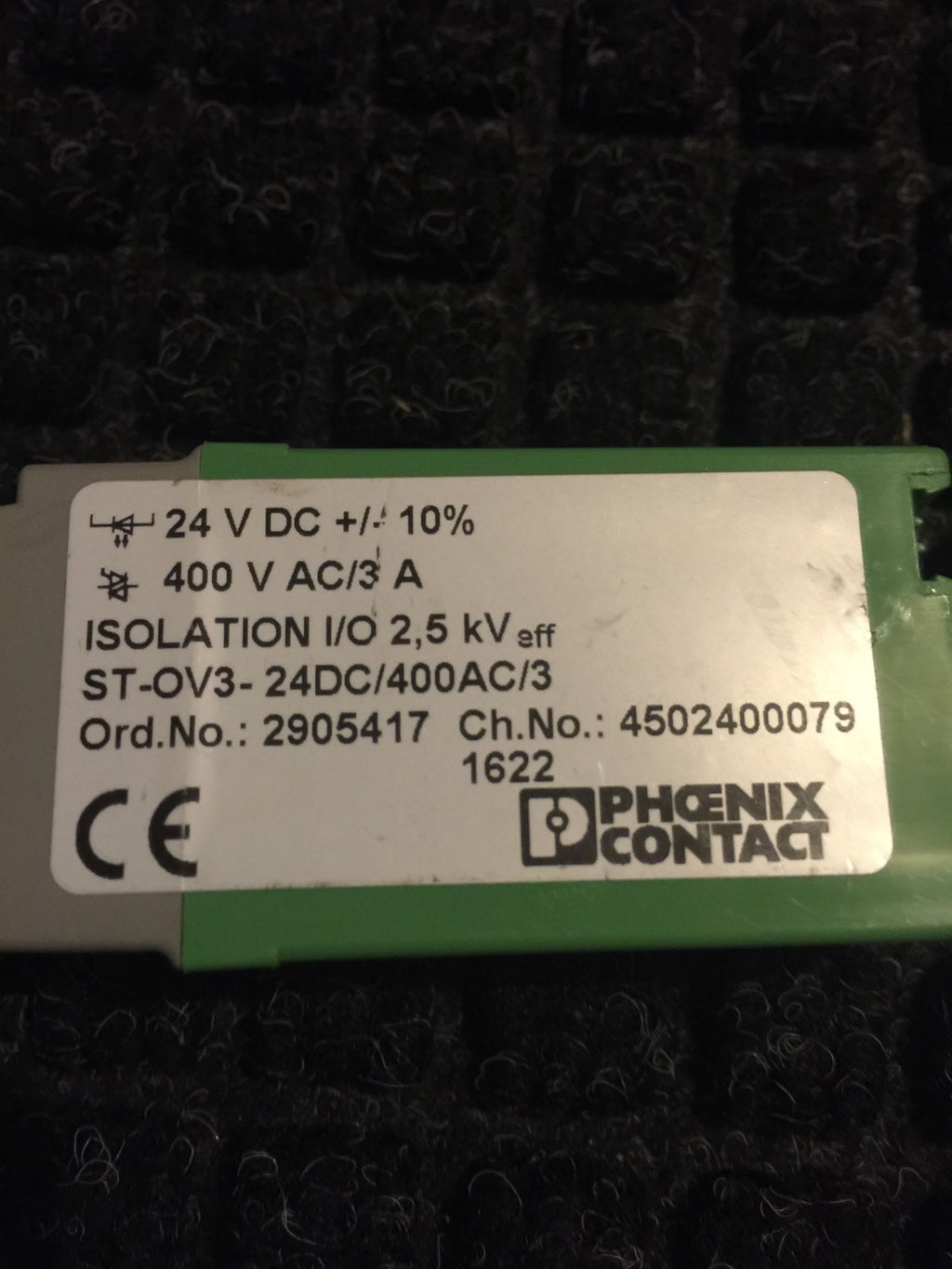 Phoenix Contact Plug In Solid State Relay ST-OV3- 24DC/400AC/3 2905417 NEW!