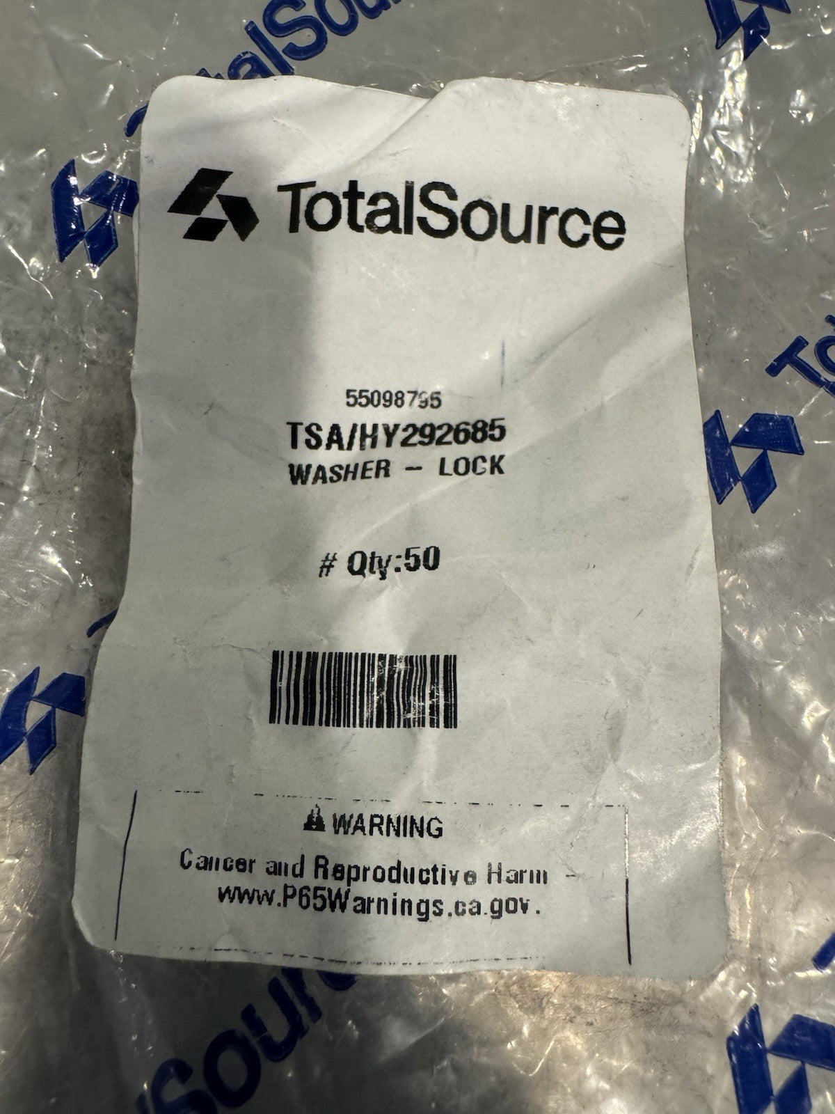 Total Source HY292685 Lock Washer 50 PACK Hyster 292685 NEW! FREE SHIPPING!