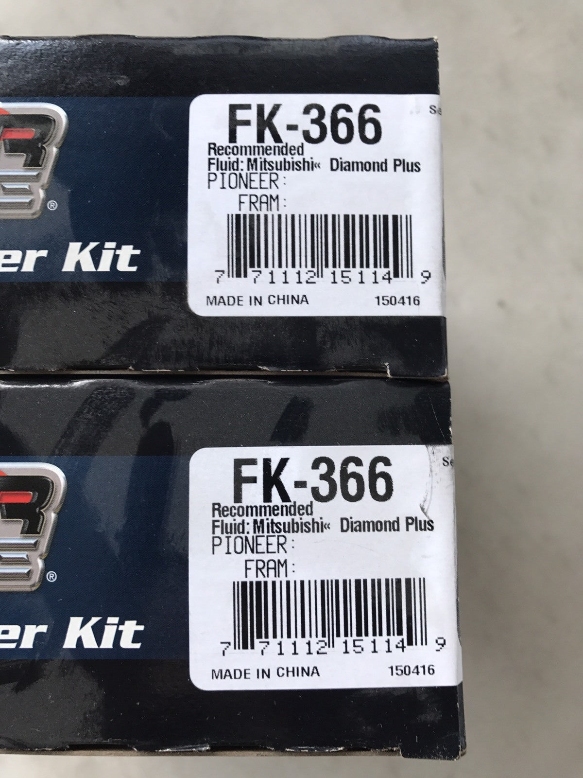 Power Torque FK-366 Automatic Transmission Filter Kit Pack Of 2 FK366 NEW IN BOX