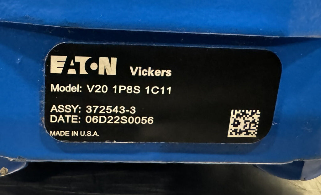 Eaton Vickers V20 1P8S 1C11 Hydraulic Pump 372543-3 NEW! FREE SHIPPING!