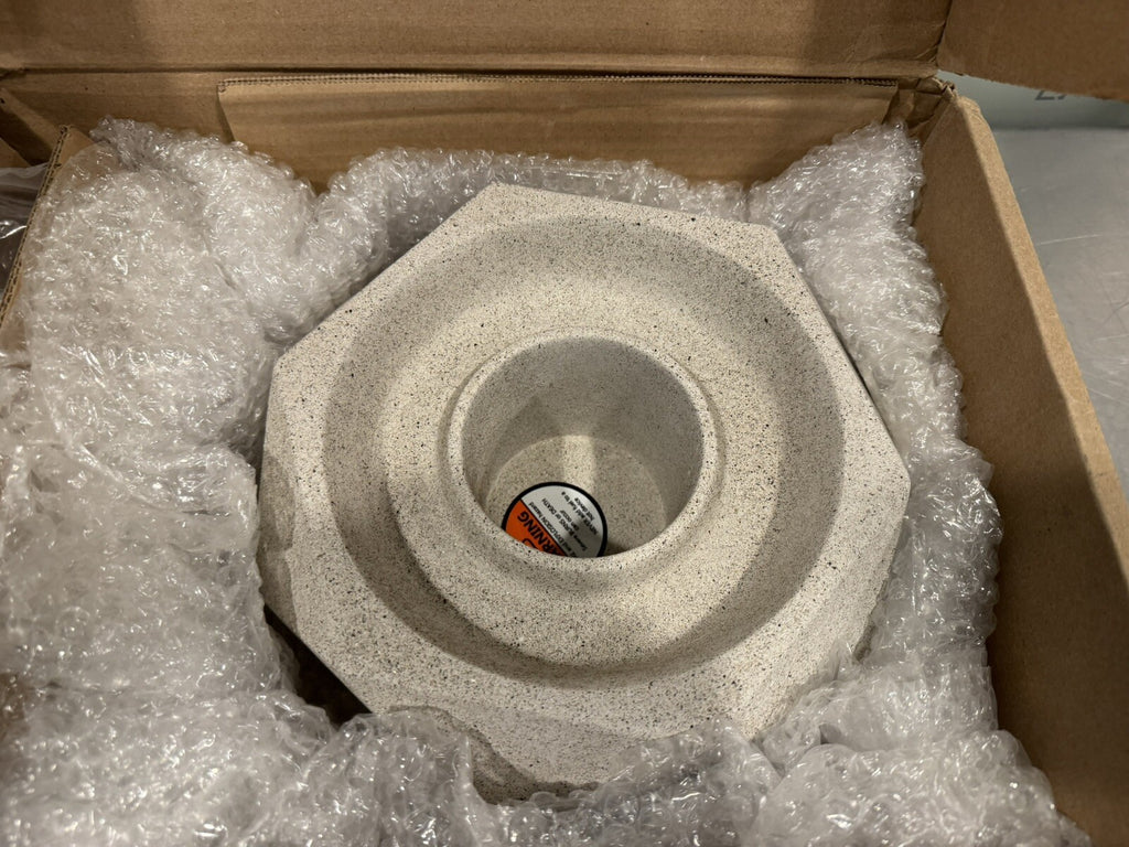 Terra Flame OD-TT-GEO-WHT-03 Tabletop Fire Bowl White NEW IN BOX! FREE SHIPPING!