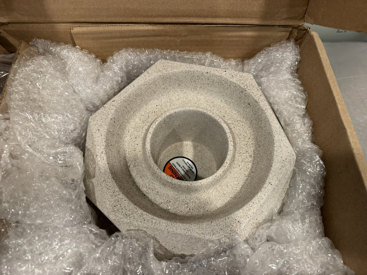 Terra Flame OD-TT-GEO-WHT-03 Tabletop Fire Bowl White NEW IN BOX! FREE SHIPPING!