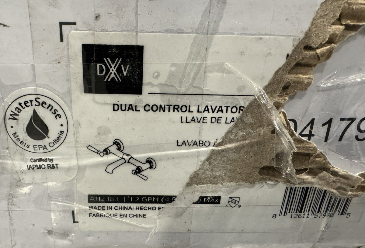 DXV D35155450 Oak Hill Wall Mount Faucet Lever Handle Polished Chrome NEW IN BOX