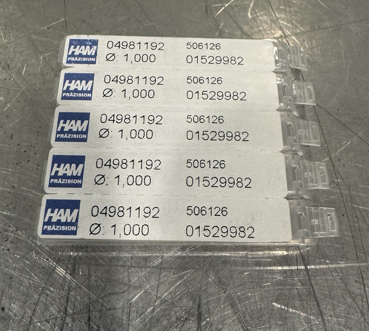 Ham Precision 04981192 Micro Mill Bits PACK OF 5 Ham Prazision NEW! SHIPS FREE!