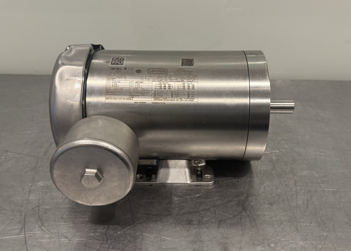 Leeson 122222.00 Stainless Washdown Motor CZ145T17UK2C NEW! FREE SHIPPING!