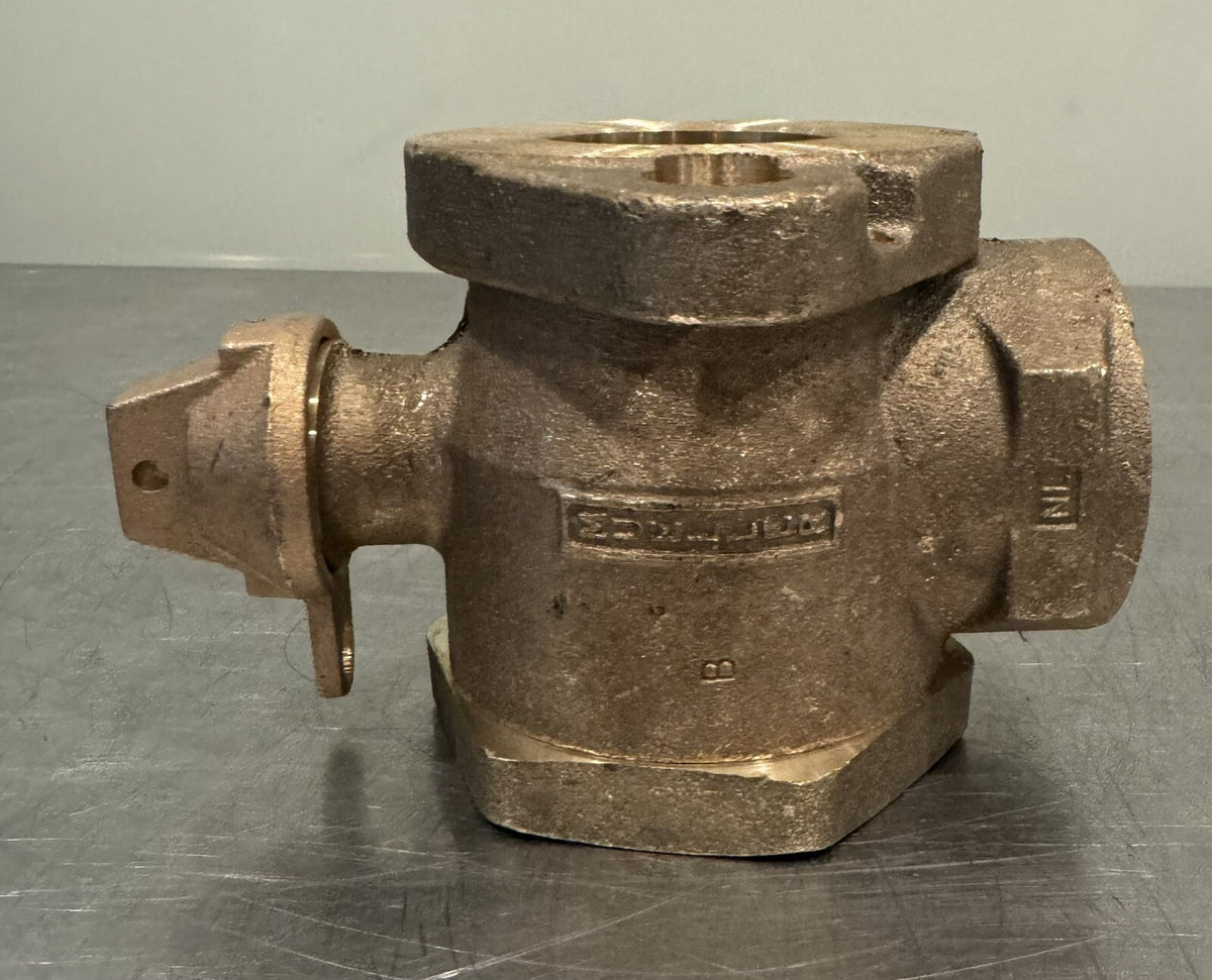 Mueller 2” Angle Stop Shutoff Brass Thread X Meter Flange NEW! FREE SHIPPING!