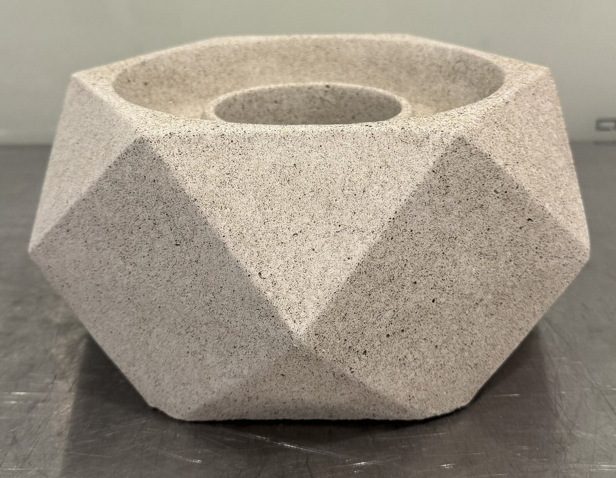 Terra Flame OD-TT-GEO-WHT-03 Tabletop Fire Bowl White NEW IN BOX! FREE SHIPPING!