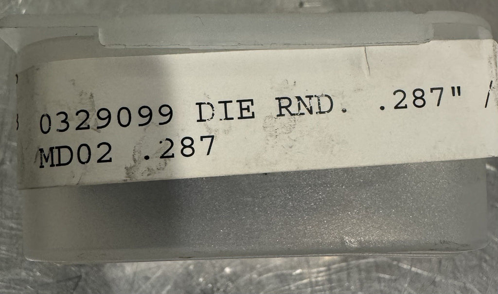Trumpf 0329099 Die Round .287”Punch Press Tools NEW!