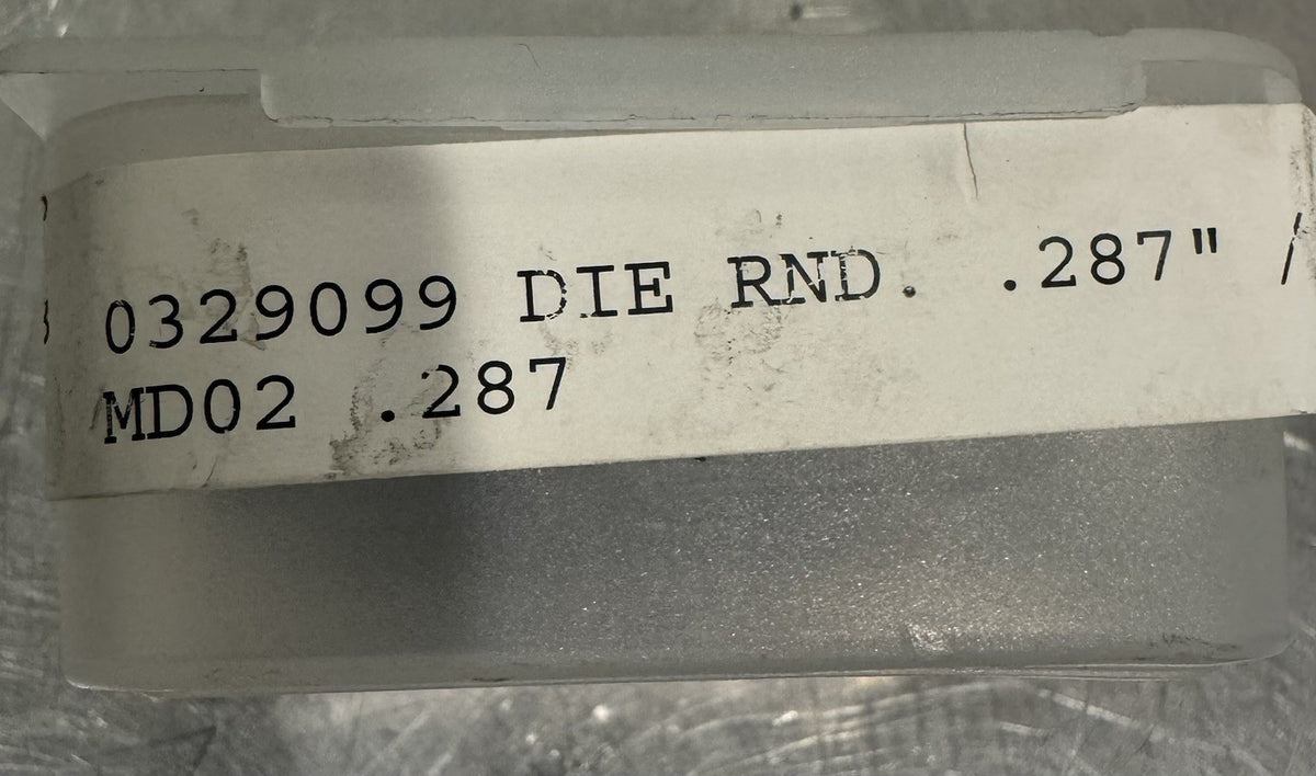 Trumpf 0329099 Die Round .287”Punch Press Tools NEW!