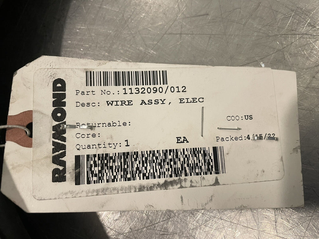 Raymond 1132090/012 Wire Harness Electrical NEW! FREE SHIPPING!