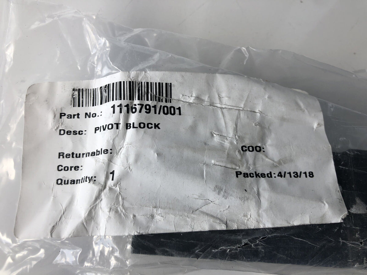 Raymond 1116791/001 Block Pivot LH Malin 8809502 1116791-001 NEW!!! SHIPS FREE!!