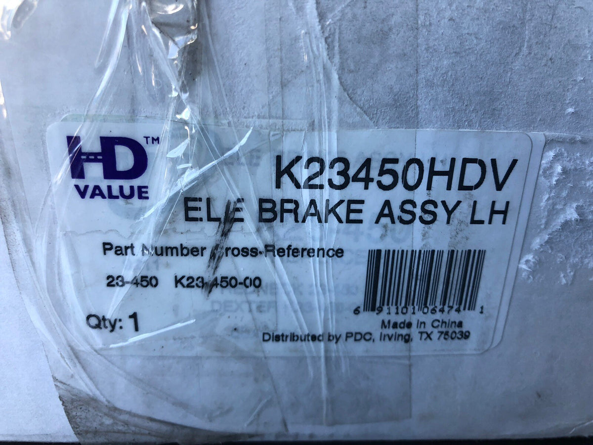 HD Value K23-450-HDV Electric Trailer Brake Assembly K23450HDV NEW IN BOX!!!