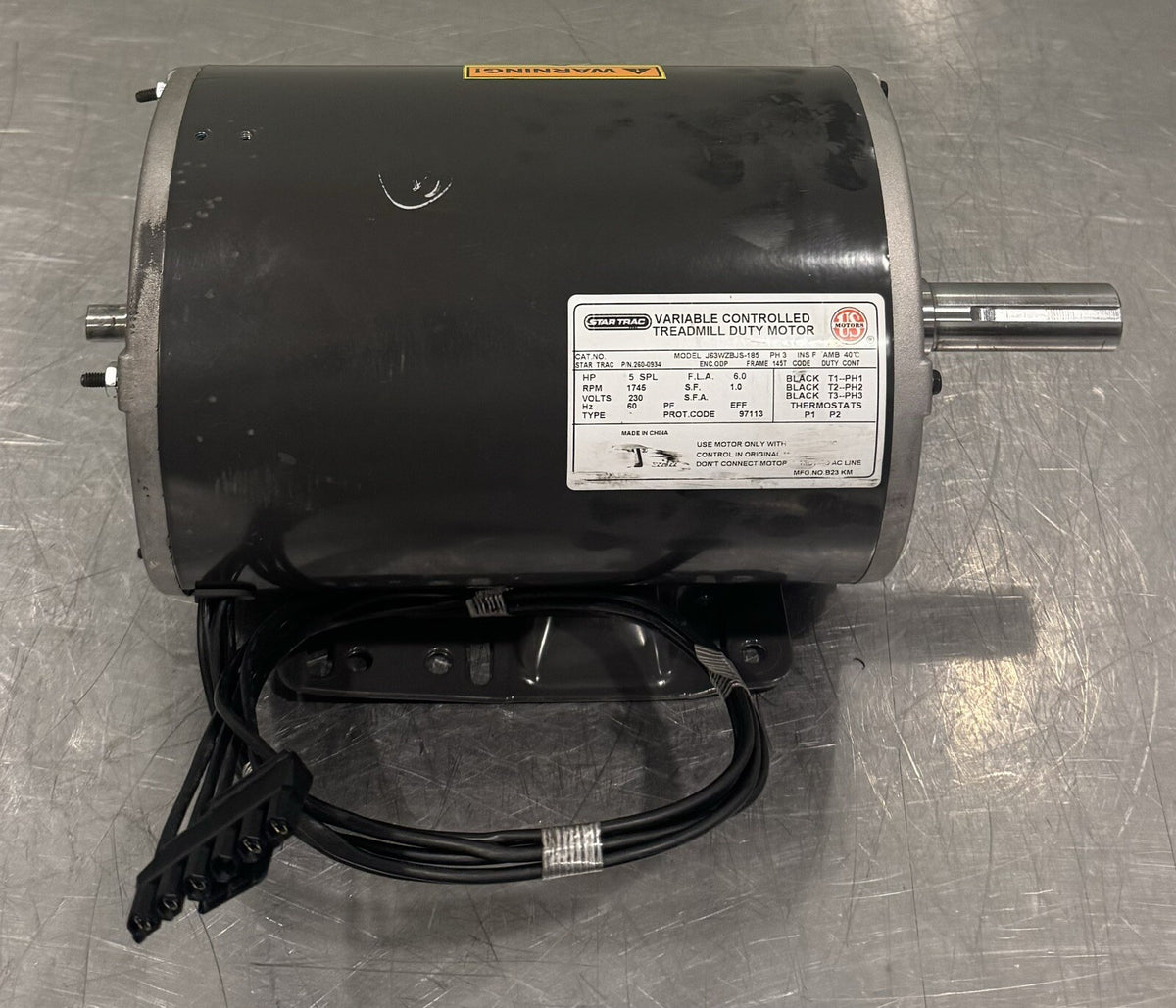 Star Trac 270-0934 Treadmill Drive Motor J63WZBJS-185 NEW! FREE SHIPPING!