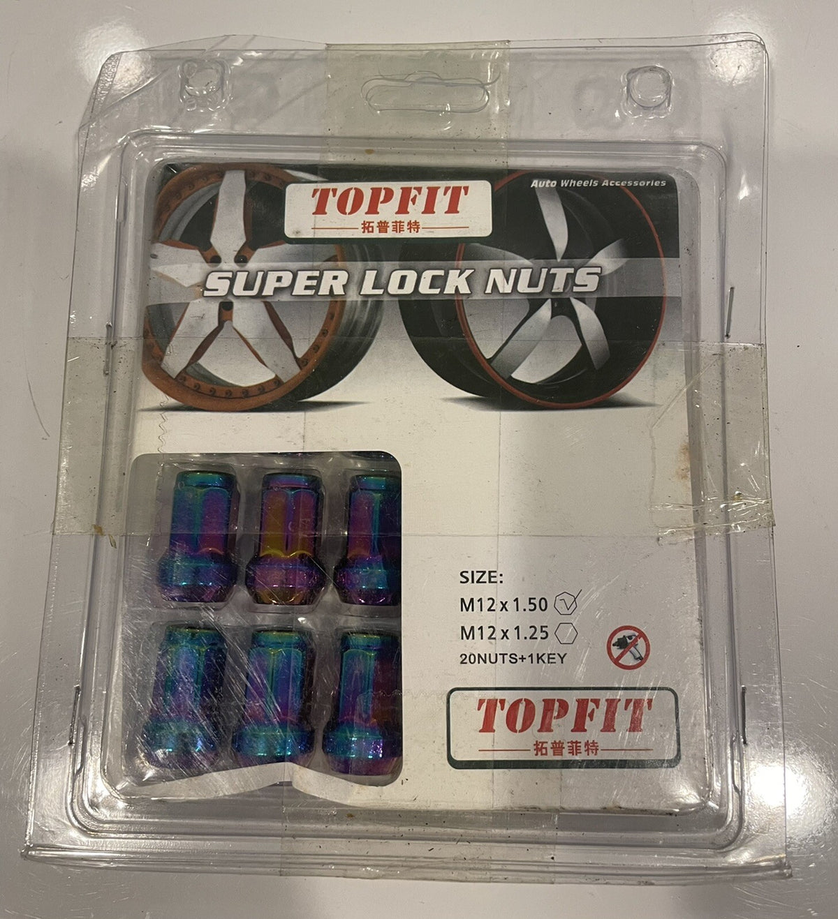Topfit Super Lock Nuts Pearlescent M12 X 1.50 NEW! FREE SHIPPING!