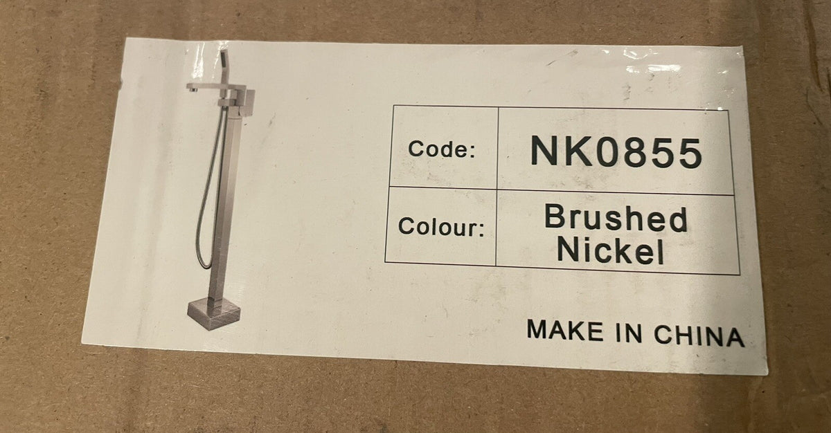 NK0855 Tub Filler Free Standing Handshower Brushed Nickel NEW! FREE SHIPPING!