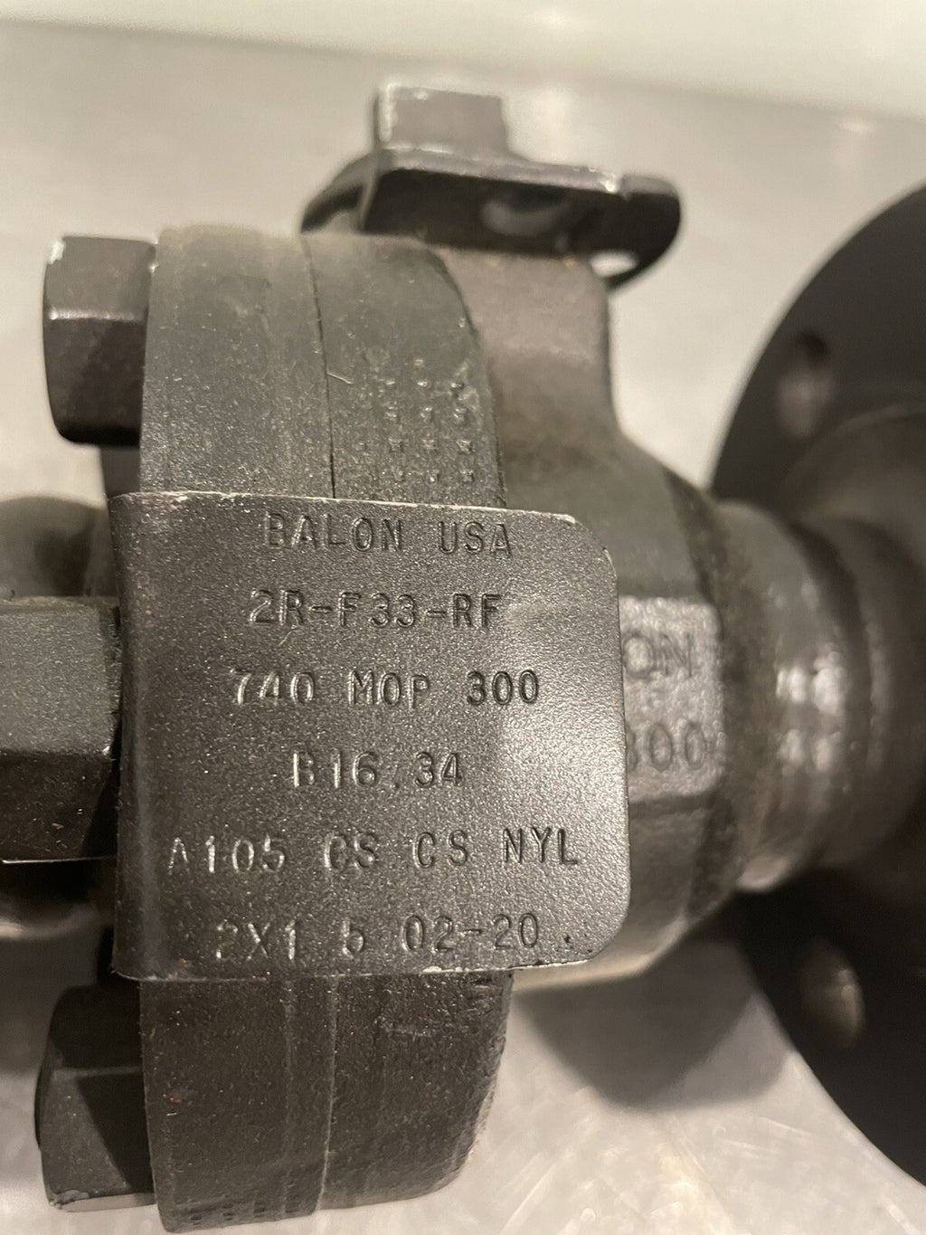 Balon 2R-F33-RF 2” Ball Valve B16.34 740 MOP 300 NO HANDLE NEW! FREE SHIPPING!