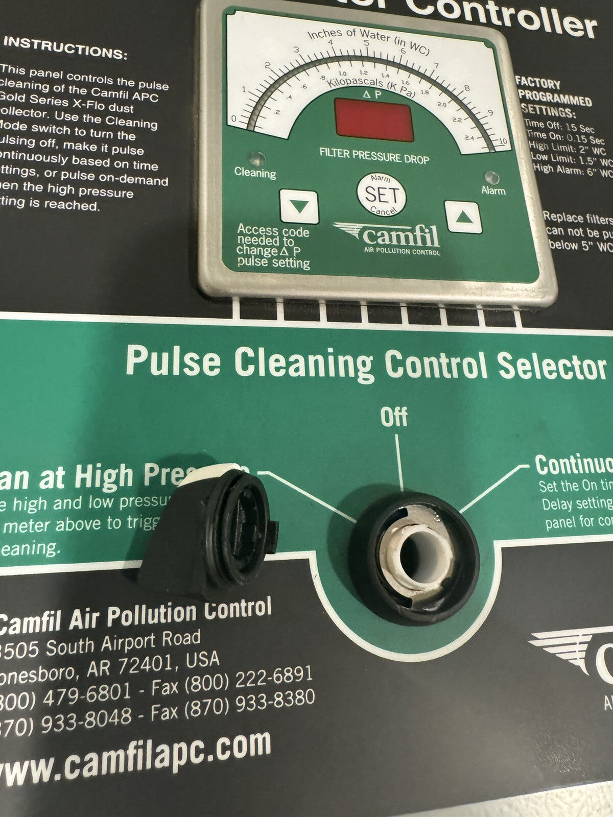 Camfil A024110009 Dust Collector Integrated Control Center 0502186 NEW!