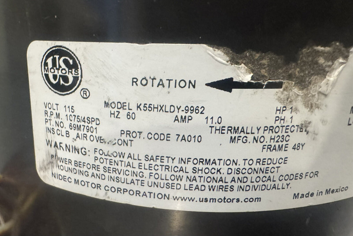 69M79 Motor 1HP 115V 1PH RPM 1075/4SPD K55HXLDY-9962 NEW IN BOX! FREE SHIPPING!