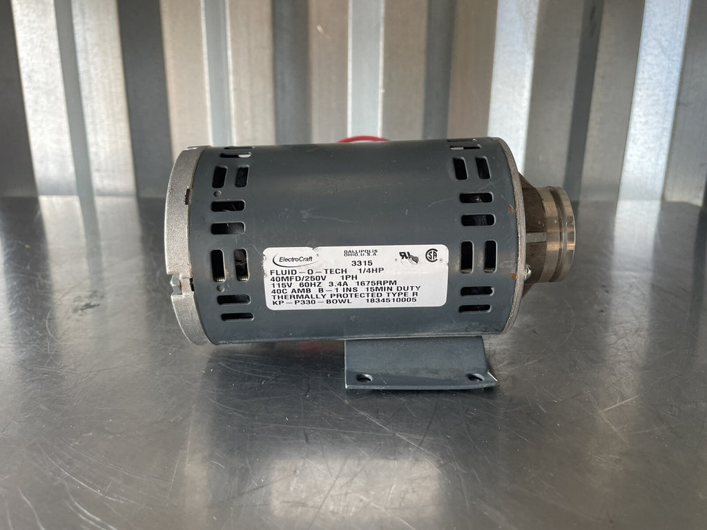 ElectroCraft Motor 3315 Fluid-O-Tech 40MFD/250V 1PH 115V 3.4AMP 1675 RPM NEW!!