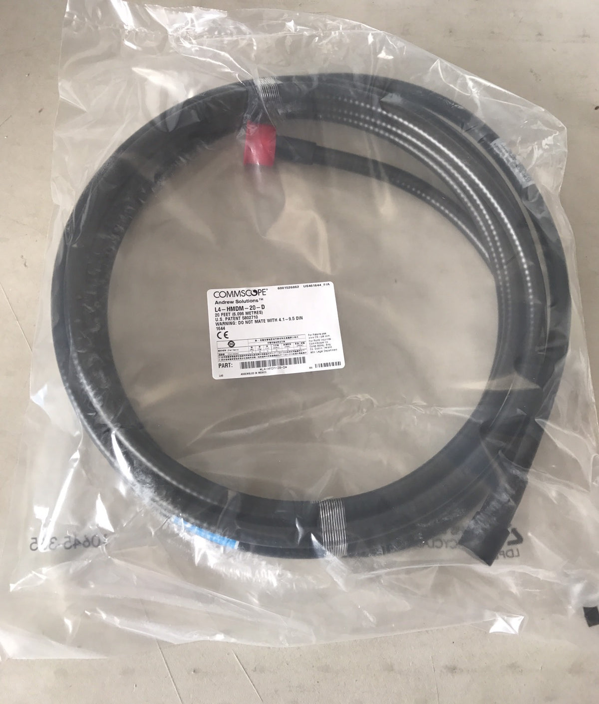 Andrews Commscope L4-HMDM-20-D Sureguard Sureflex Cable NEW