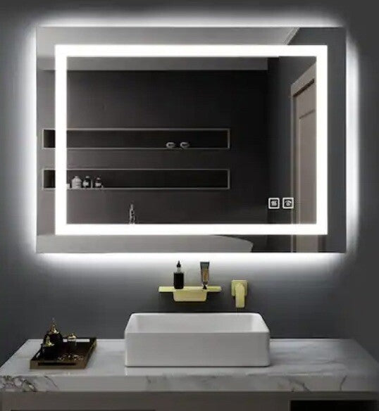 TH-902A LED Lighted Mirror 32” X 24” Anti-Fog Rectangle NEW! FREE SHIPPING!