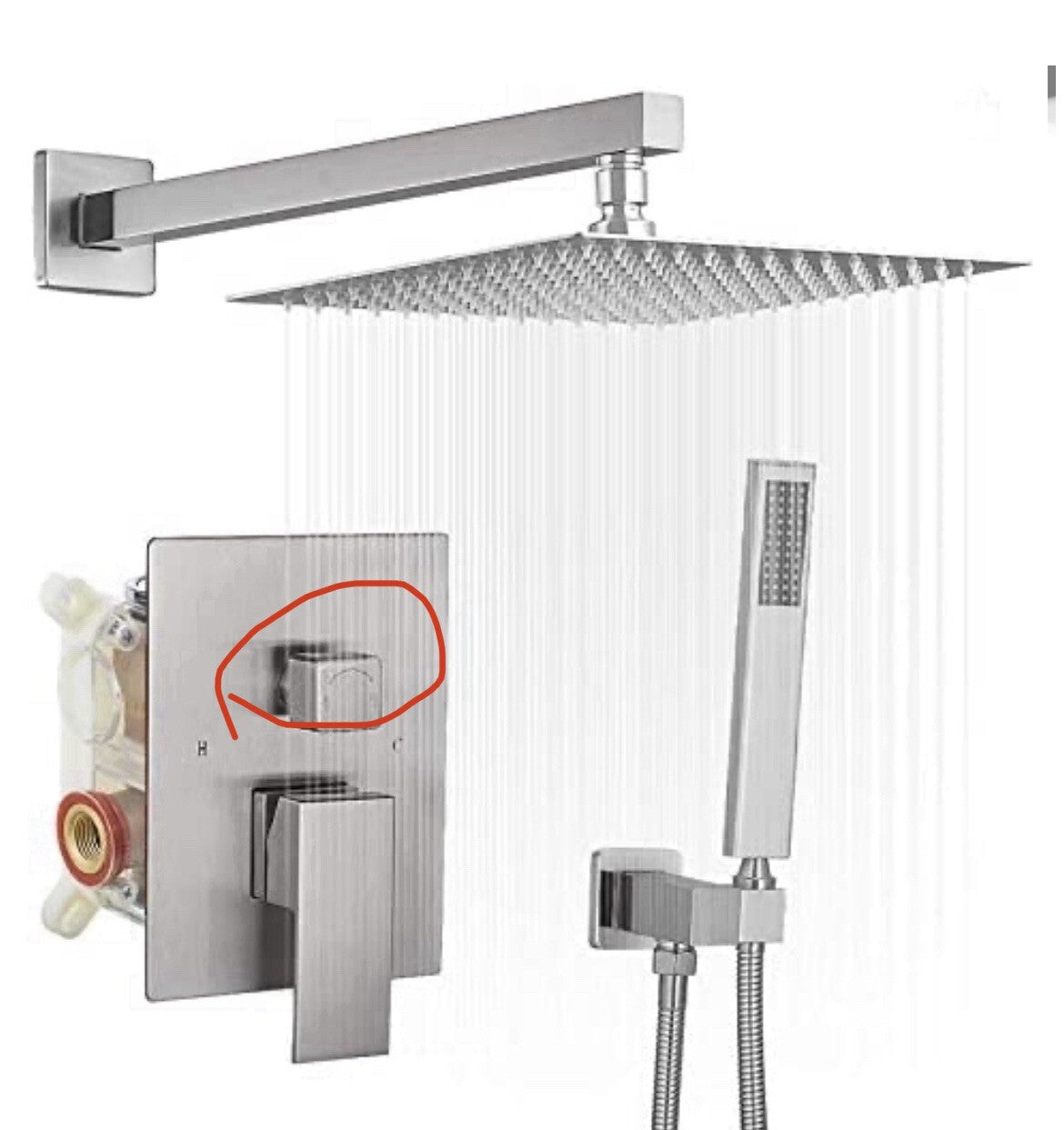 TH600DF-12NS Shower System Brushed Nickel NEW IN BOX! FREE SHIPPING!