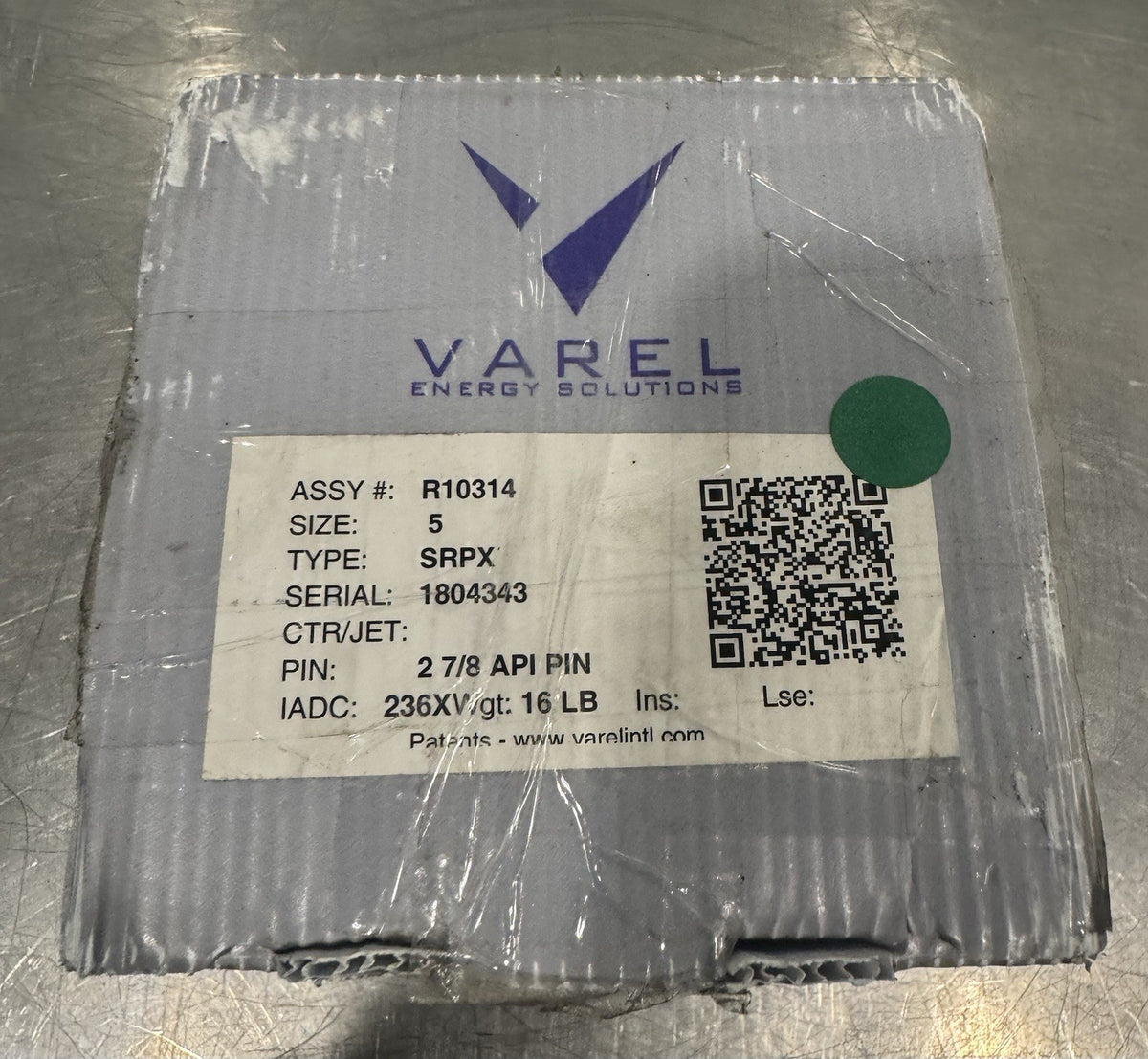 Varel Tricone Drill Bit R10314 SRPX Size 5 Jet 2-7/8 API Pin Protector NEW!