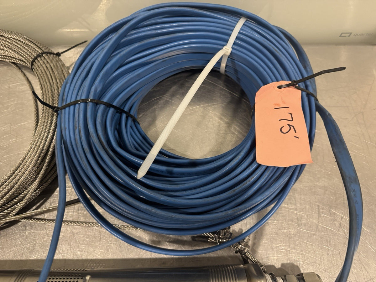 Grundfos 5 SQE05-180 Submersible Pump 5 GPM .5 HP 96160175 W/ 175’ Cable & Wire 
