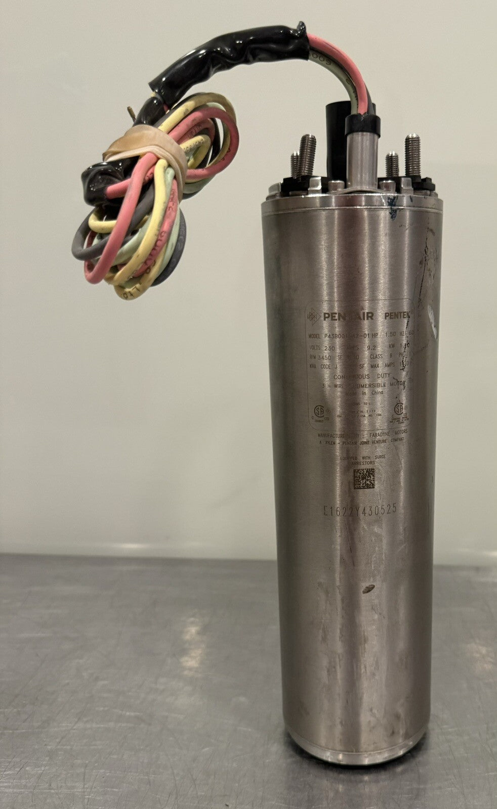 Pentair P43B0015A2-01 Submersible Pump Motor 1.5HP 4” X Series NEW! SHIPS FREE!
