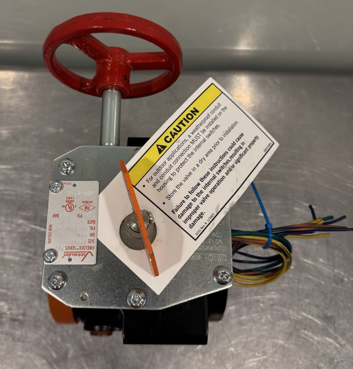 Victaulic V0607020PW Hand Wheel Butterfly Valve 6” NEW! FREE SHIPPING!