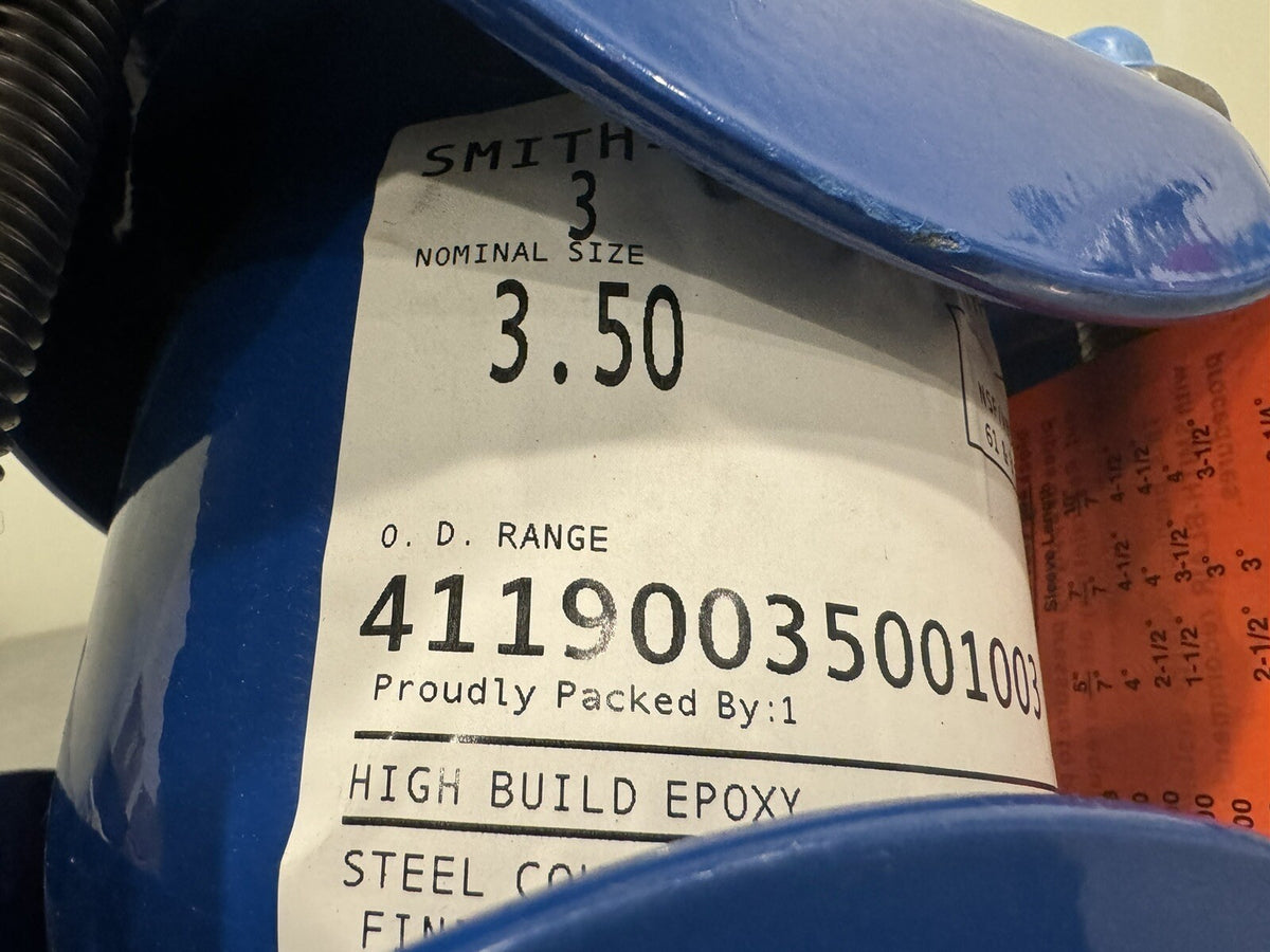 Smith-Blair 41190035001003 Steel Coupling 3.50 Epoxy Coated NEW W/ TAGS!