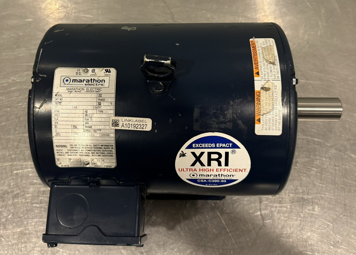 Marathon E1931 Electric Motor 5HP 1755 RPM 208-230/460V 184T NEW! FREE SHIPPING!