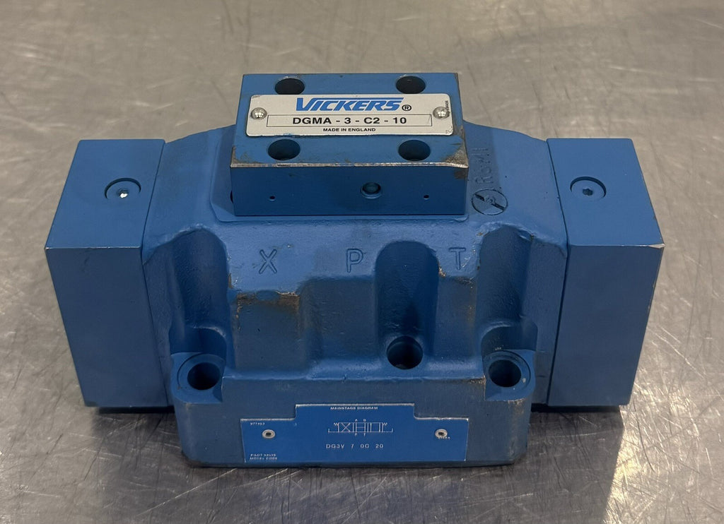 Vickers DG3V-7-0C-20 Pilot Operated Directional Valve NEW! FREE SHIPPING!