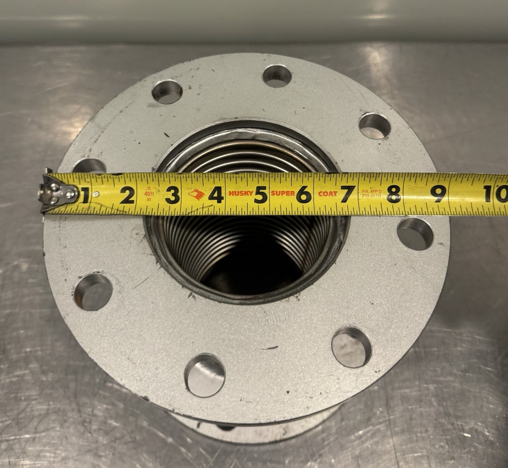 Flexible Coupling 4 x 9 x 9 Flanged Pump Connector 8 Bolt SS Braid NEW!